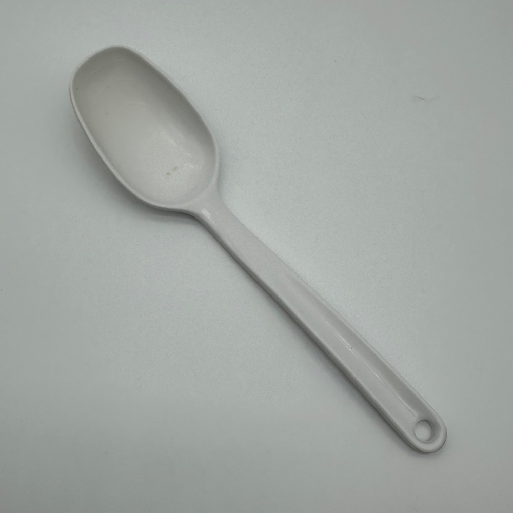 Trudeau Hollinger Design White Melamine 1/3 Cup Measuring Scoop Spoon 2518 10in